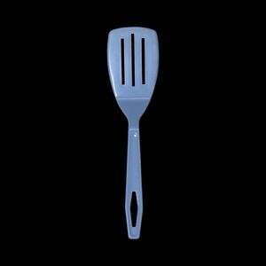 Vintage King-Kraft Blue Slotted Spatula 1960s USA Made‎ Retro Plastic Kitchen